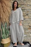 Lina Linen Blend Box Jacket Washed Mocha